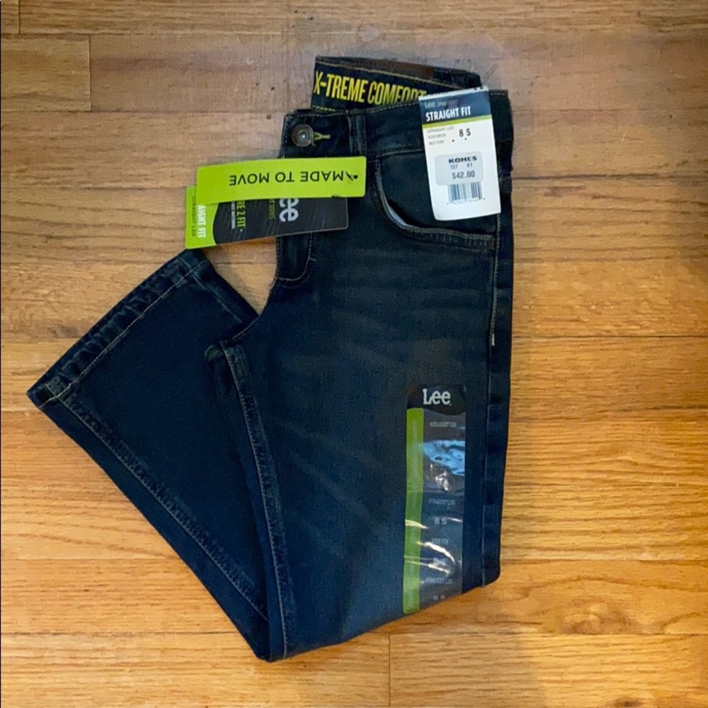 Boys straight leg size 8 Lee jeans